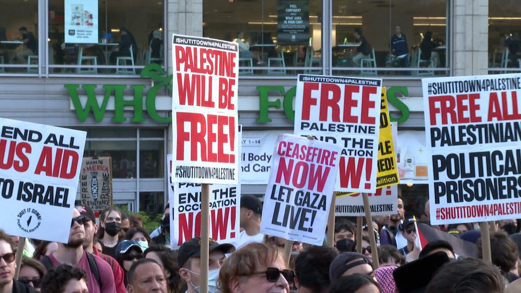Anti-Gaza war protest marchers in New York City say ‘hands off Rafah’ | Gaza