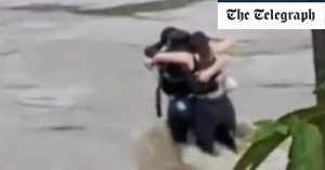 Three friends filmed in final embrace before being swept away by Italian flash floods